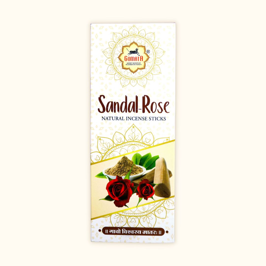 Sandal Rose Incense Sticks by Gomata Bliss